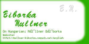 biborka mullner business card